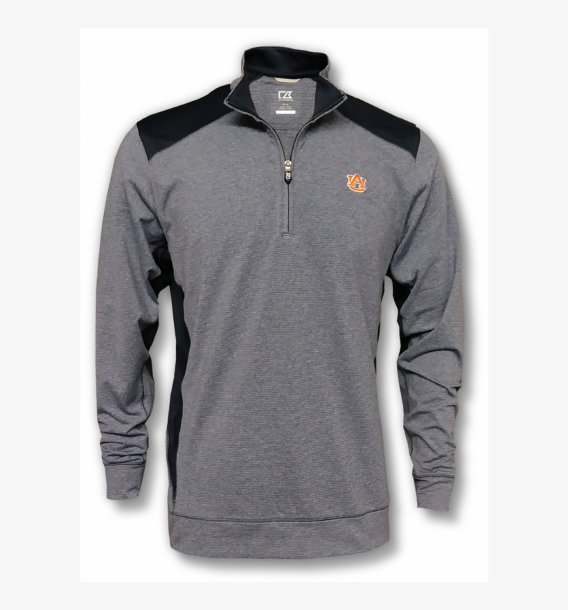Navy Cutter And Buck Quarter Zip With Embroidered Au - Sweater, transparent png #1178802