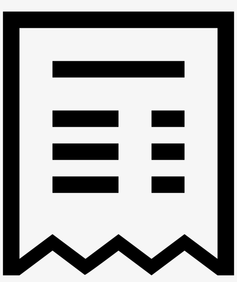 Ecommerce Bill Payment Receipt Comments - Free Receipt Icon, transparent png #1178831