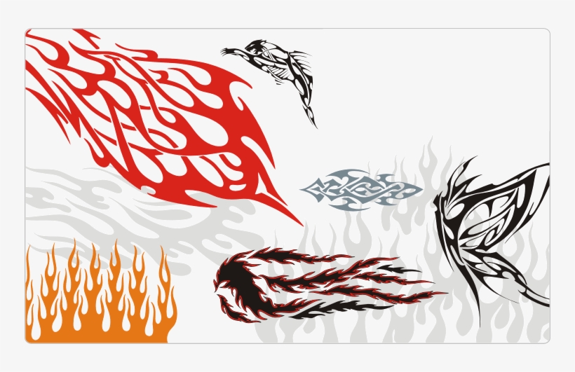 Simple Tribal Flames - Tribal Butterfly, transparent png #1178930