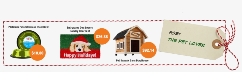 Gifts For The Pet Lover - Entryways Dog Lovers' Holiday Handmade, Hand-stenciled,, transparent png #1179155