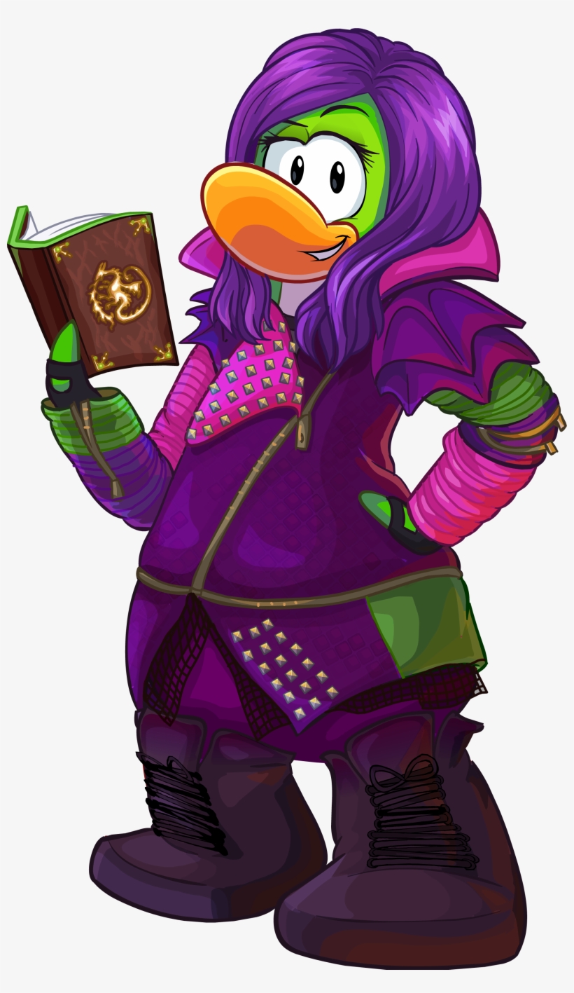 Descendants Party Mal - Club Penguin Mal, transparent png #1179640