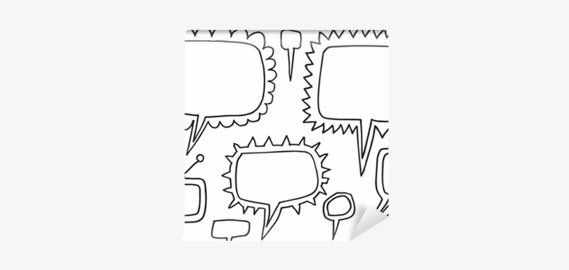 Speech Bubble Funky Doodle Illustration Vector Art - Art, transparent png #1180131