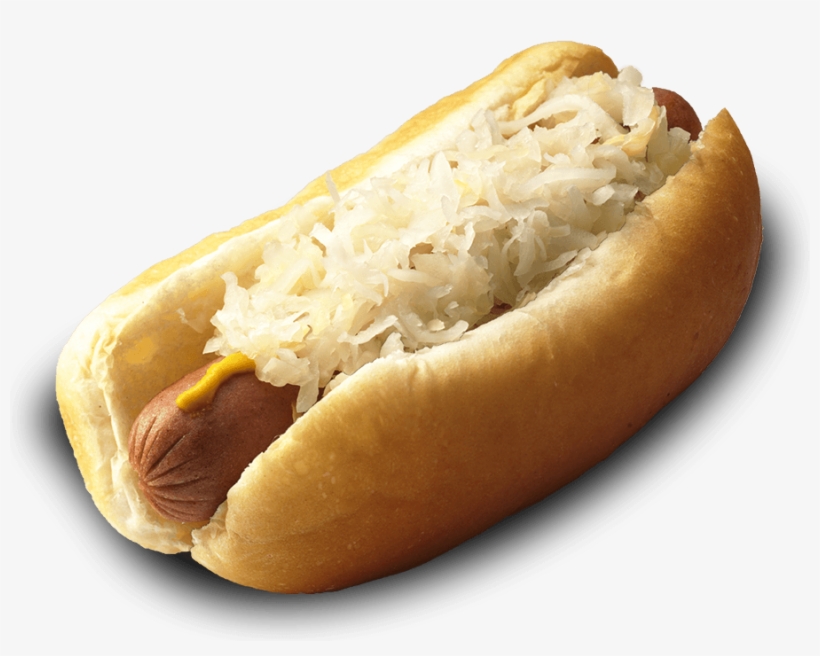 Clipart - Sauerkraut Mustard Hot Dog, transparent png #1180550