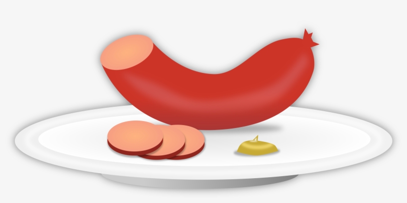 Free Hot Dog Clipart, - ไส้กรอก, transparent png #1180608