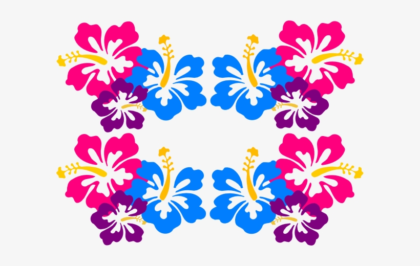 Clip Art Hibiscus Flower Madelyn Hibiscus Sketch Me - Hawaiian Flowers Clipart Border, transparent png #1180658