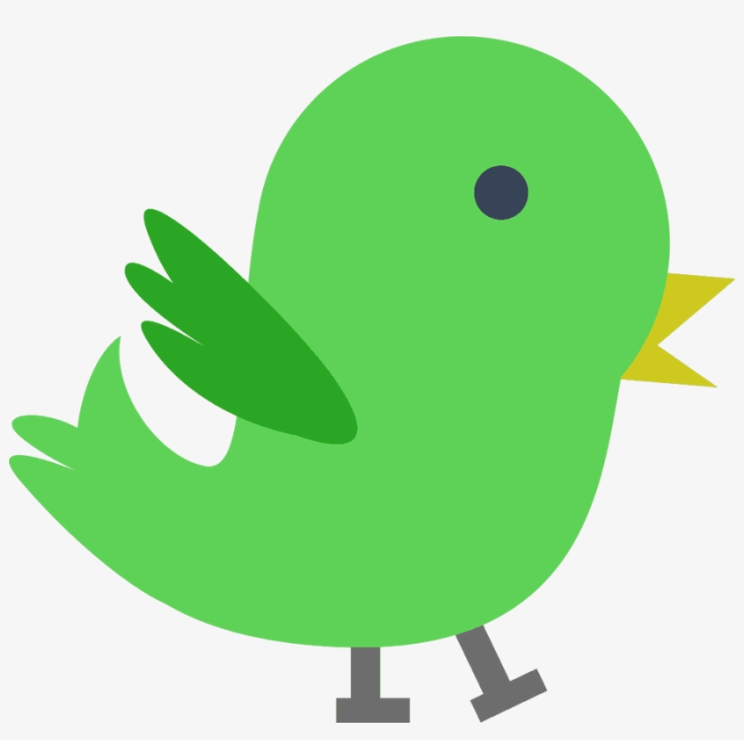 Green Bird Clipart - Baby Birds Art Clip, transparent png #1180859