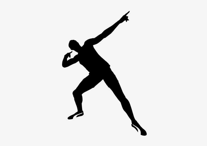 Usain Bolt Silhouette Transparent 349×499 - Usain Bolt Silhouette, transparent png #1181238