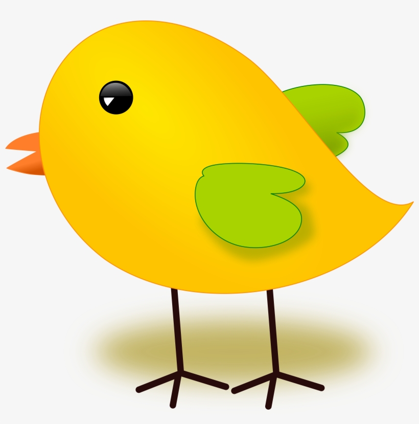 Bird Clipart Chicken - Yellow Chick Queen Duvet, transparent png #1181327