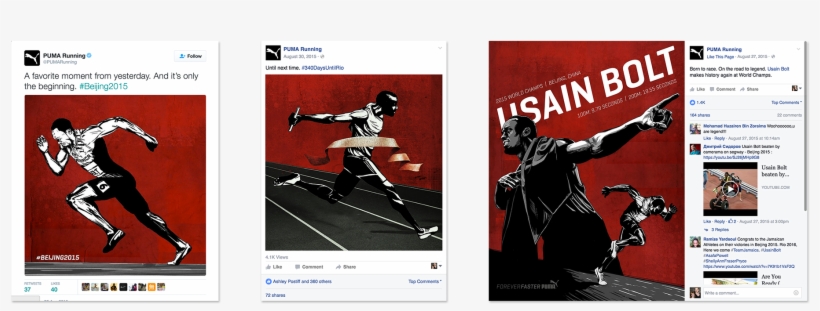 We Captured Usain Bolt's Gold-medal Moments In 2 Limited - Drawing, transparent png #1181708