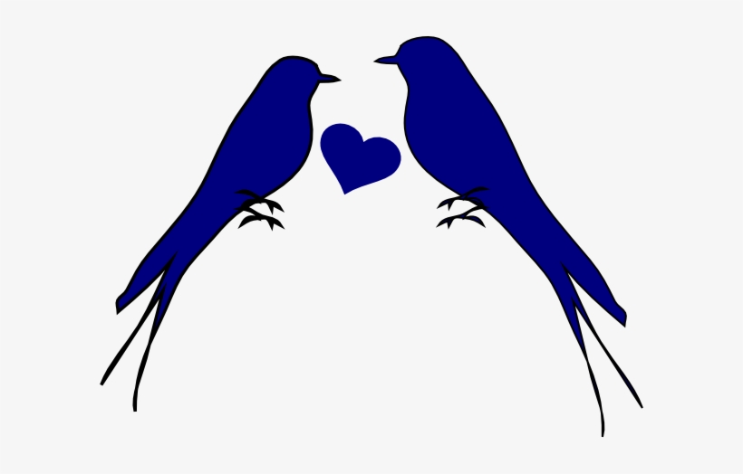 Two Birds With Heart Clip Art - Transparent Background Love Png, transparent png #1181709