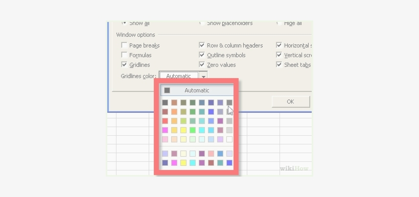 Image Titled Change The Colour Of Gridlines In Excel - Word, transparent png #1182662