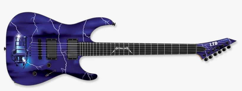 Ltd Ride The Lightning - Esp Ltd Limited Edition Metallica Ride The Lightning, transparent png #1182934