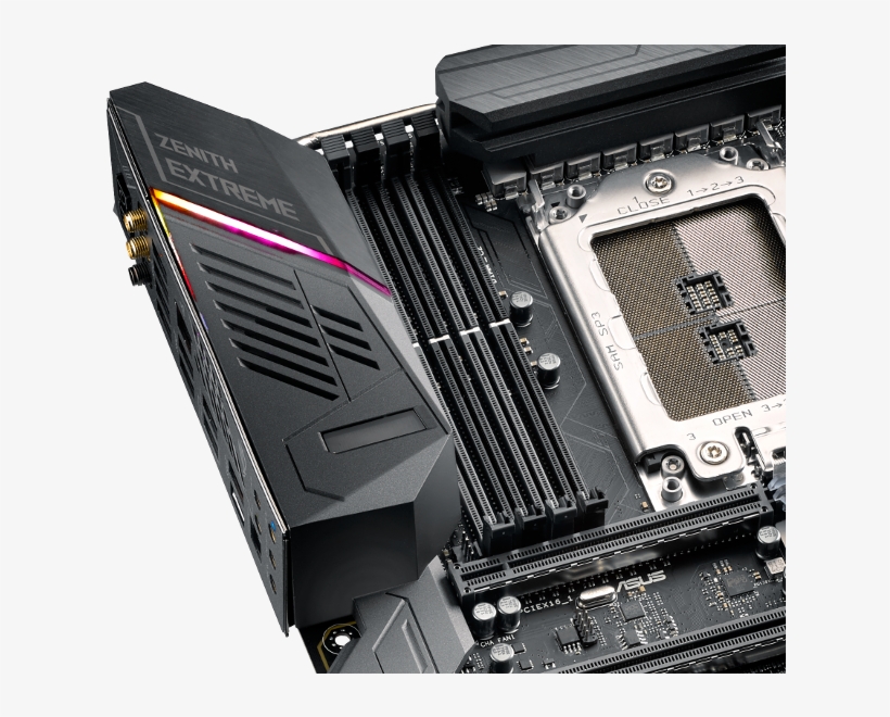 Instead Of Just Adding More Leds, We've Developed A - Asus Rog Zenith Extreme - Motherboard - Extended Atx, transparent png #1183451