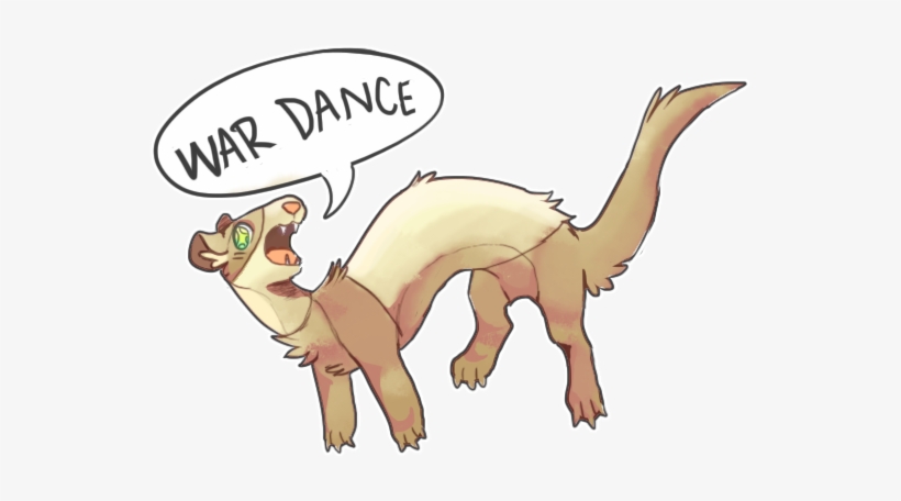 Ferret War Dance By Meritferret-da0vu91 - Ferret Wardance, transparent png #1183675