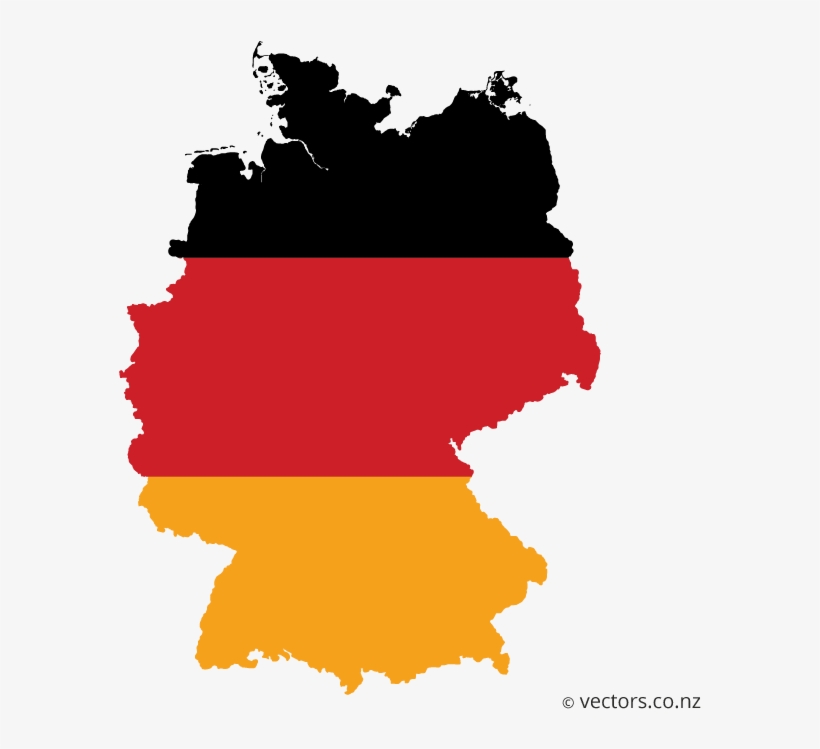 Flag Vector Map Of Germany - Germany Vector Map Png, transparent png #1183742