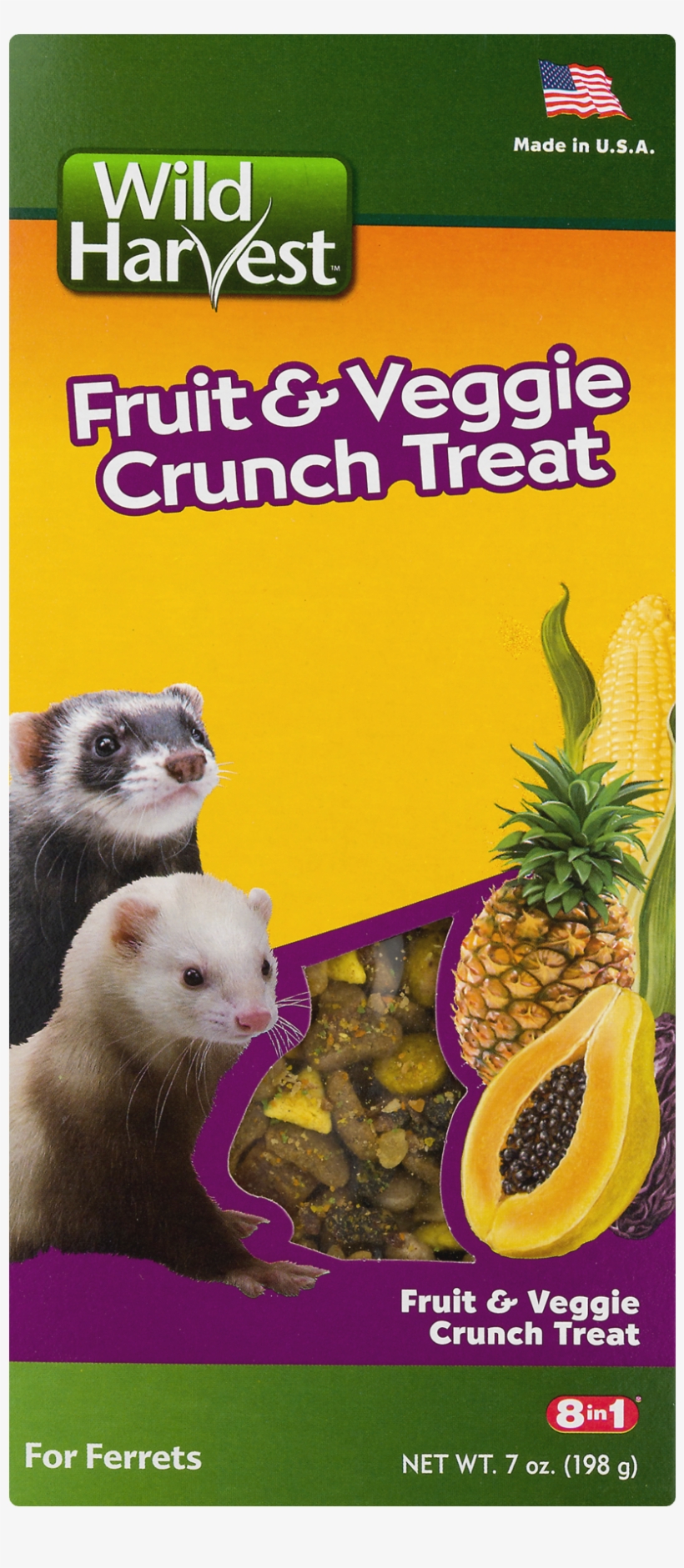 Wild Harvest Fruit And Veggie Crunch Treats For Ferrets, - Wild Harvest Ferret Treats, transparent png #1183768