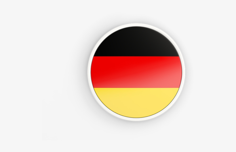 Illustration Of Flag Of Germany - German Flag Round Icon, transparent png #1183912
