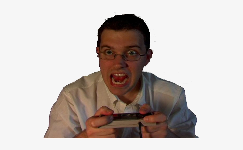 Angry Video Game Nerd James Rolfe Top Gun Chin Forehead - Angry Video Game Nerd Png, transparent png #1184066