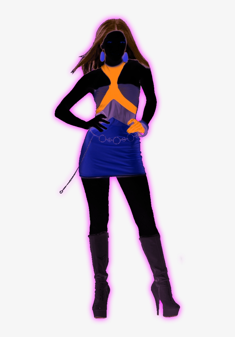 Disco Girl Neon Groovy Adult One Size 883028869701 - Drawing, transparent png #1184469