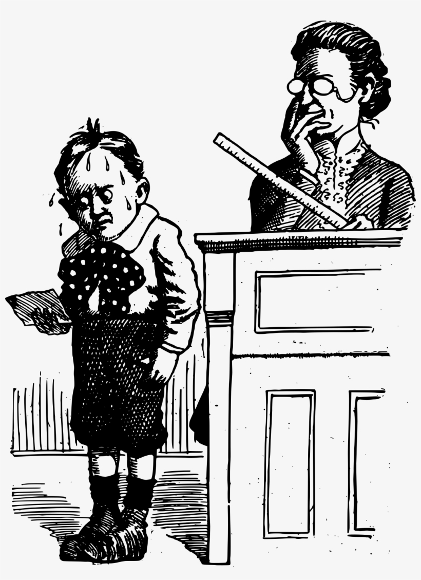 Angry Teacher And Boy Icons Png - Angry Teacher Clipart Black And White, transparent png #1184490