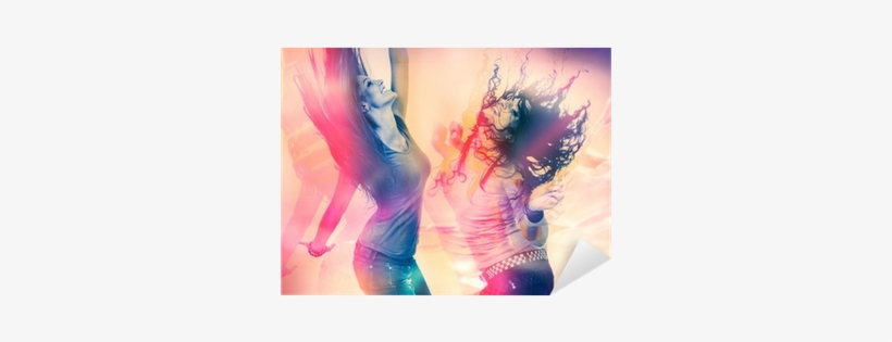 Arty Picture Of Dancing Girls / Disco Disco 07 Sticker - Roth Schülerkalender Fußball, 2016/2017, transparent png #1184741