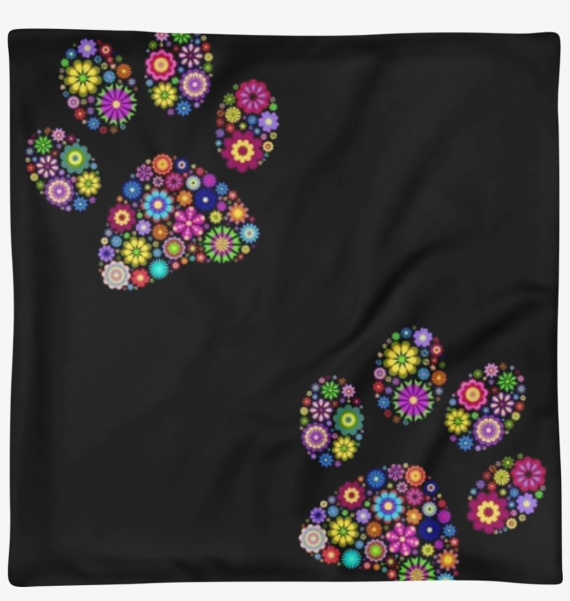 Basic Pillow Case - Dalis Pet Tag - Pati Desenli Yuvarlak Kedi Köpek Künyesi, transparent png #1184819