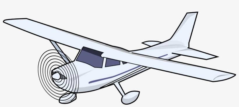 Aircraft Plane Clip Art Free Vector / 4vector - Cessna Clip Art, transparent png #1185141