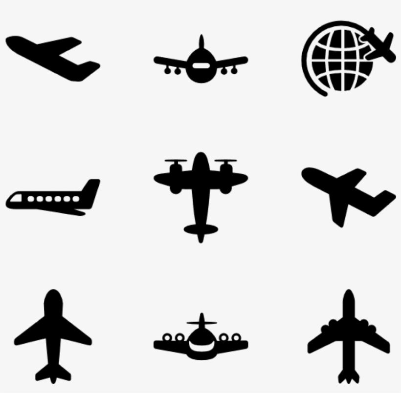 Aircraft Fleet - Airplane Vector Icon Png, transparent png #1185329