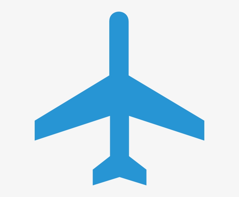 Plane Blue Clip Art At Clker Com - Plane Clipart Blue, transparent png #1185392