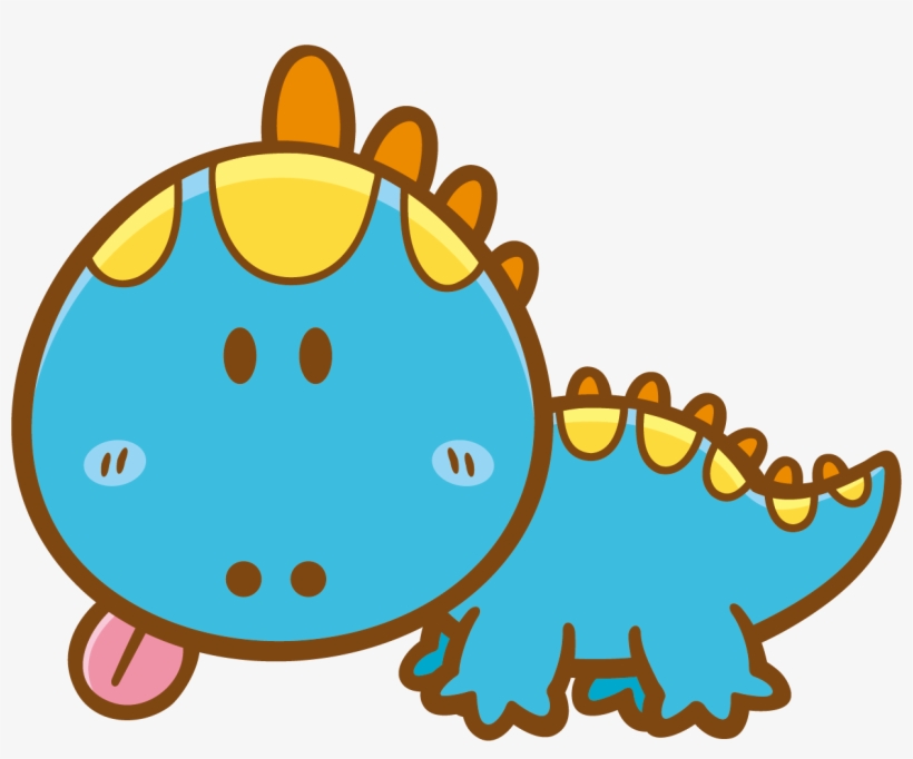 Puppy Clip Art Cartoon Hand Painted Cute - Cute Dinosaur Clip Art, transparent png #1185594