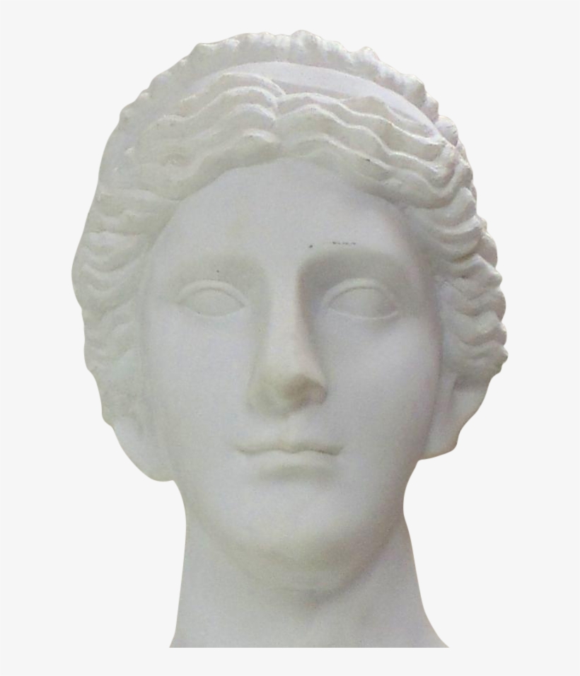 Hand Carved Carrara Marble Bust Of A Greek Style Woman - Greek Statue Bust Transparent, transparent png #1185712