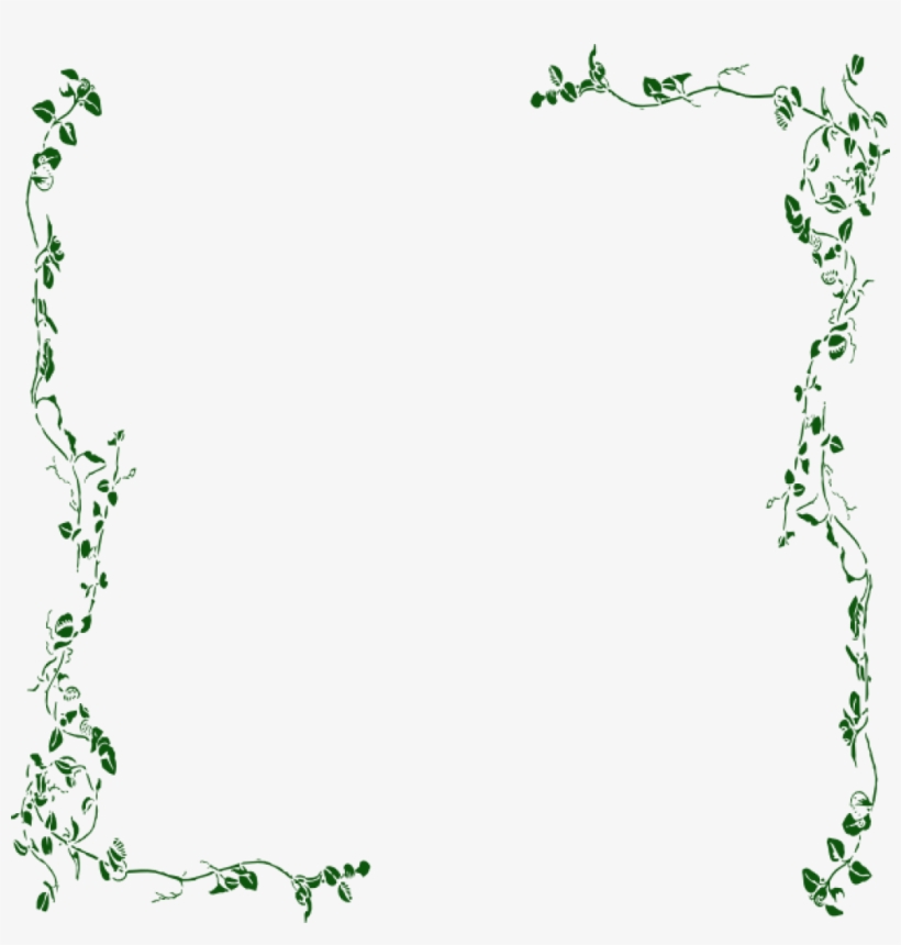 Vine Border Clipart Ivy Vine Clip Art Vine Border Green - Vine Border Png, transparent png #1185769