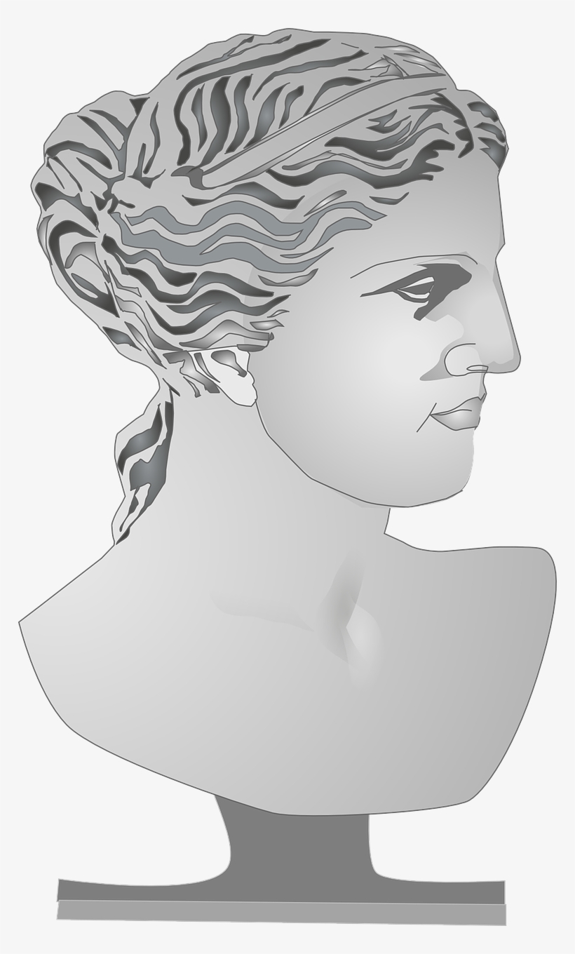 Greek Goddess Bust - Arte Escultura Png, transparent png #1185790