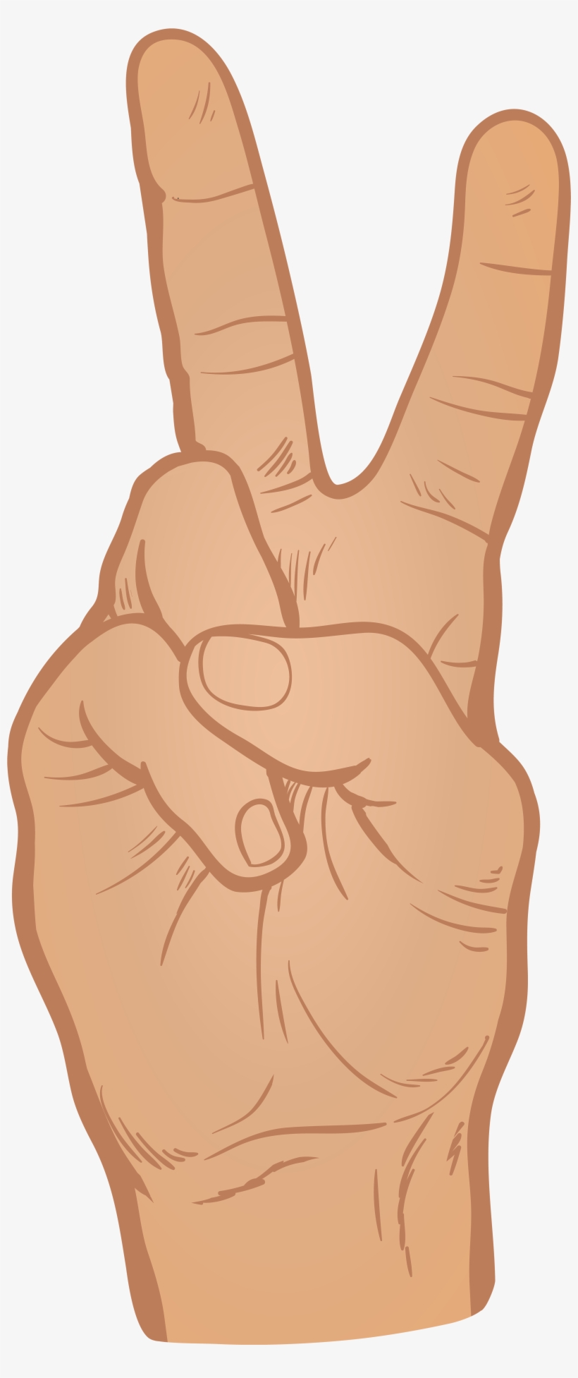 Hand Victory Sign Png, transparent png #1185921