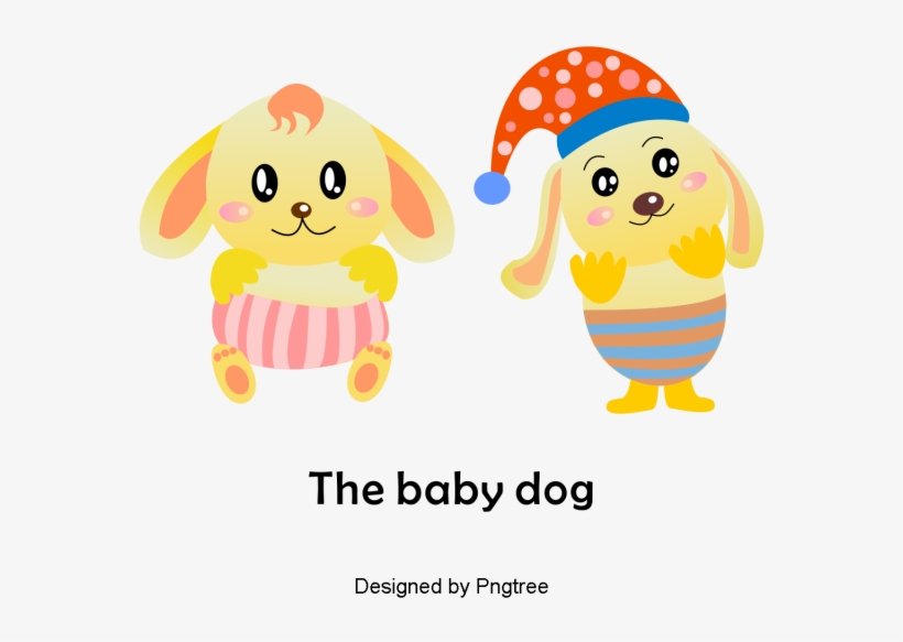 Cartoon Hand-painted Animal Baby Design Png And Psd - Portable Network Graphics, transparent png #1186059