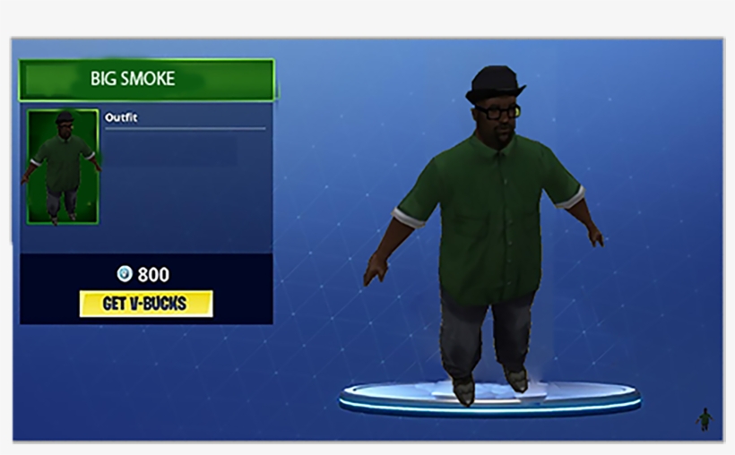 [skin Koncept] Big Smokecreative - Big Smoke Skin Fortnite, transparent png #1186207