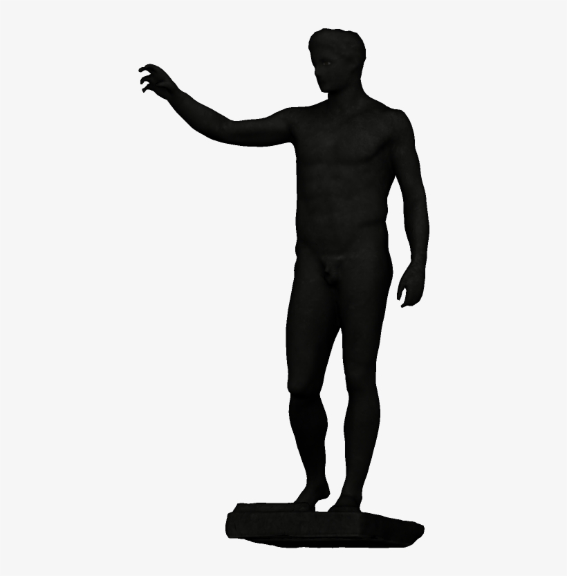 Costume Armatolo's - Greek Statue Png Black, transparent png #1186355