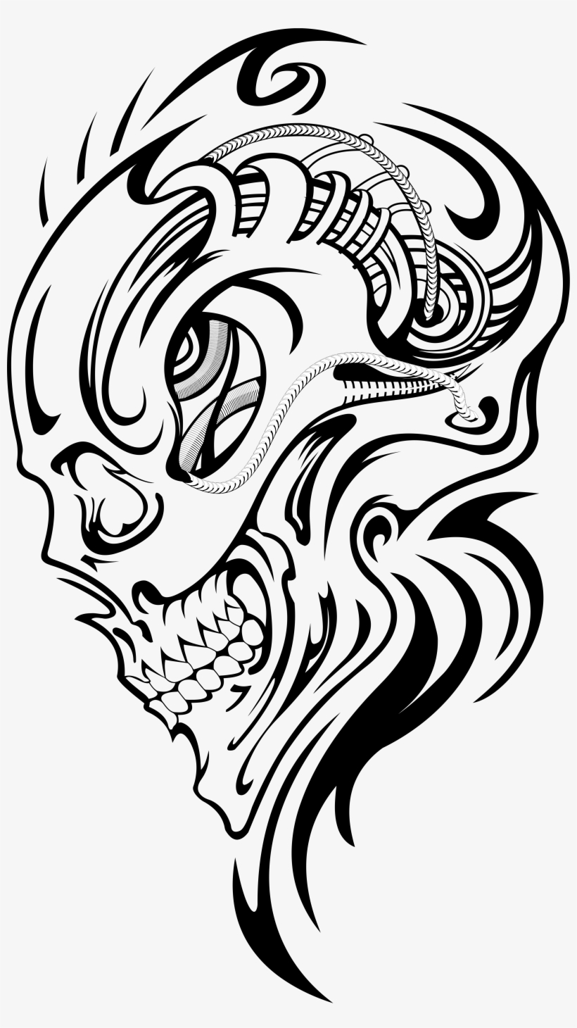 Vector Transparent Library Achilles Drawing Tattoo  Skull Tattoos Designs  Tribal  Free Transparent PNG Download  PNGkey