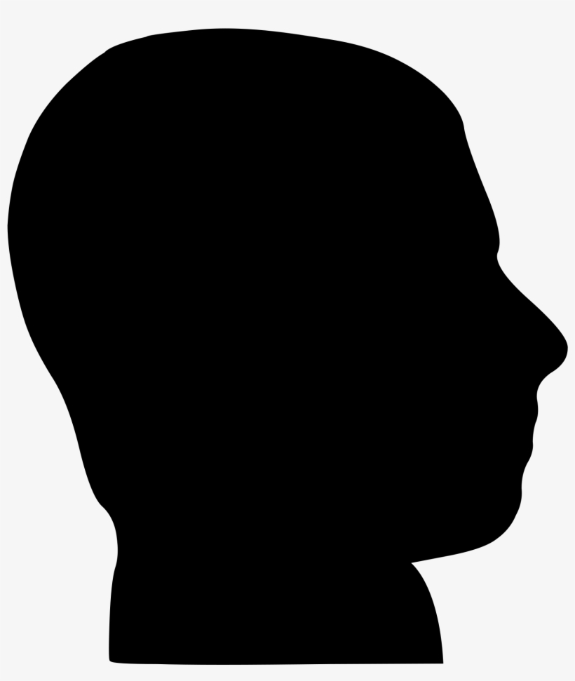 Open - Head Side Silhouette, transparent png #1186575