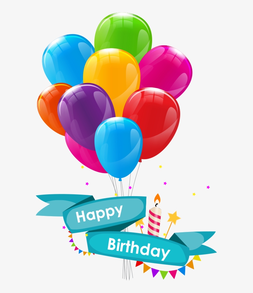 Colorful Balloons Transparent Background Png - Birthday Balloons Vector Png, transparent png #1186692