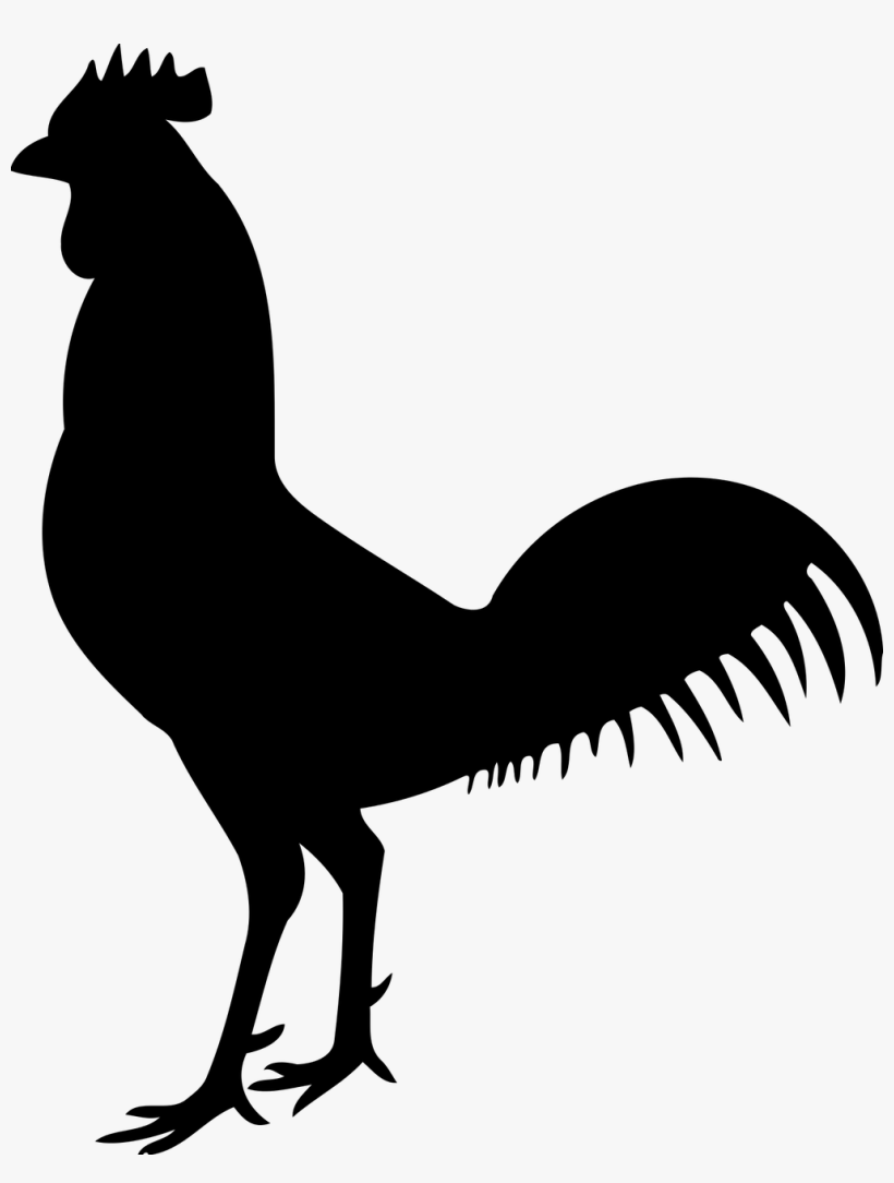 Cock Silhouette, transparent png #1186855