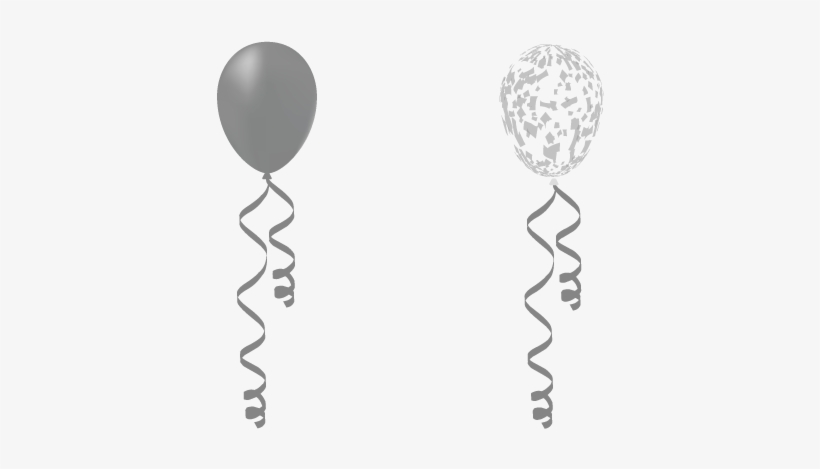 Silver Balloons Party Cake Packages Sweet Image Transparent - Transparent Background Silver Balloons, transparent png #1187133