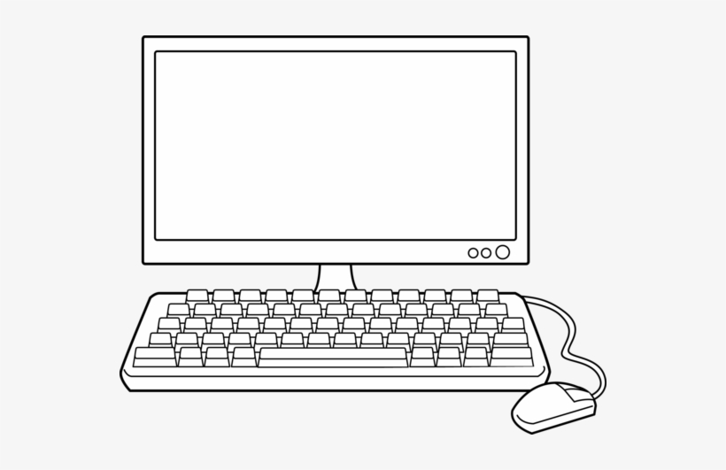 Computer Puter Clipart - Computer Clipart Black And White, transparent png #1187227