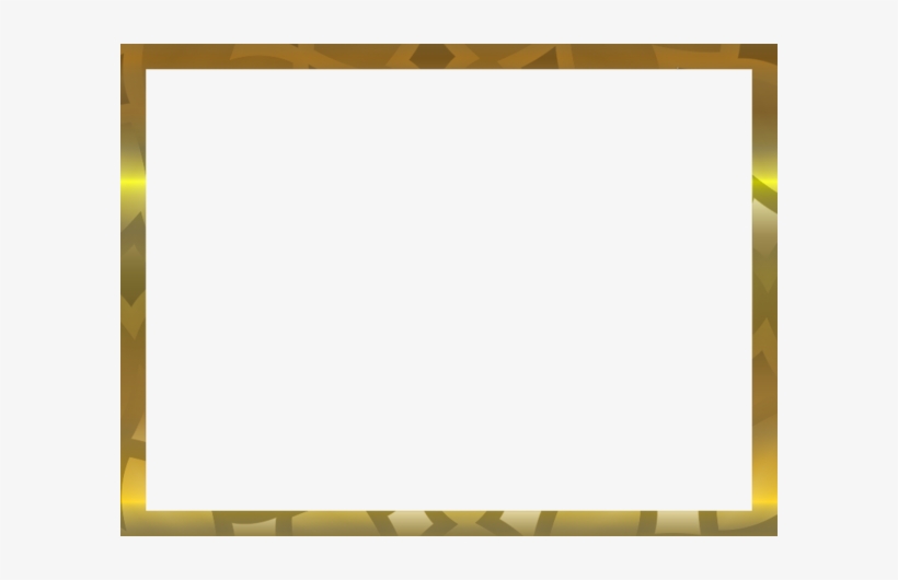 Cadre Tube Png - Solid Gold Border Png, transparent png #1187712