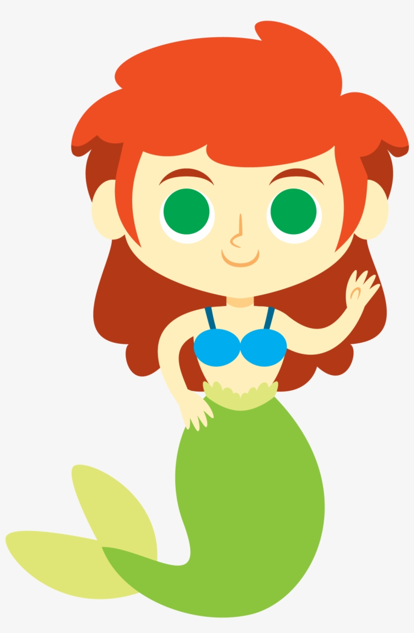 Mermaid Clip Art - Clipart Cartoon Mermaid, transparent png #1187744