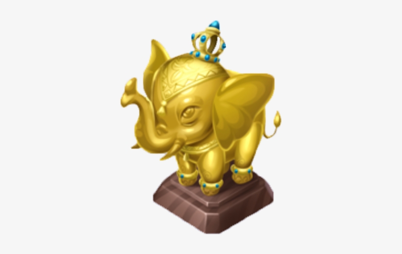Gold Elephant Trophy - Bronze Sculpture, transparent png #1187747