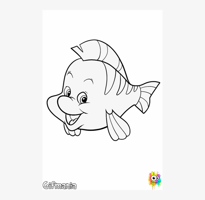 Png Freeuse Stock Flounder - Draw Flounder From The Little, transparent png #1187781