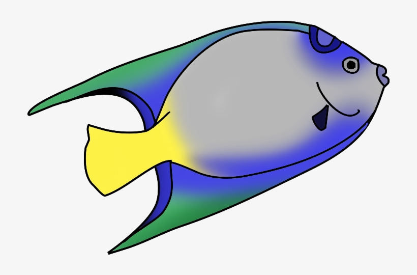 Tropical Fish Clipart Flounder - Fish Clipart Transparent, transparent png #1187977