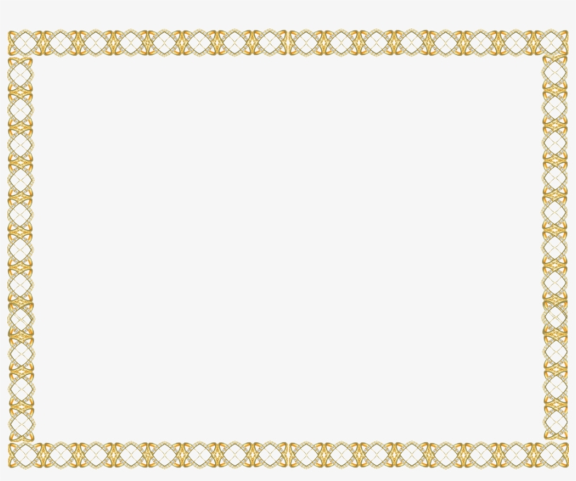 Cadre Glitter Clipart Picture Frames - Golden Border, transparent png #1188614
