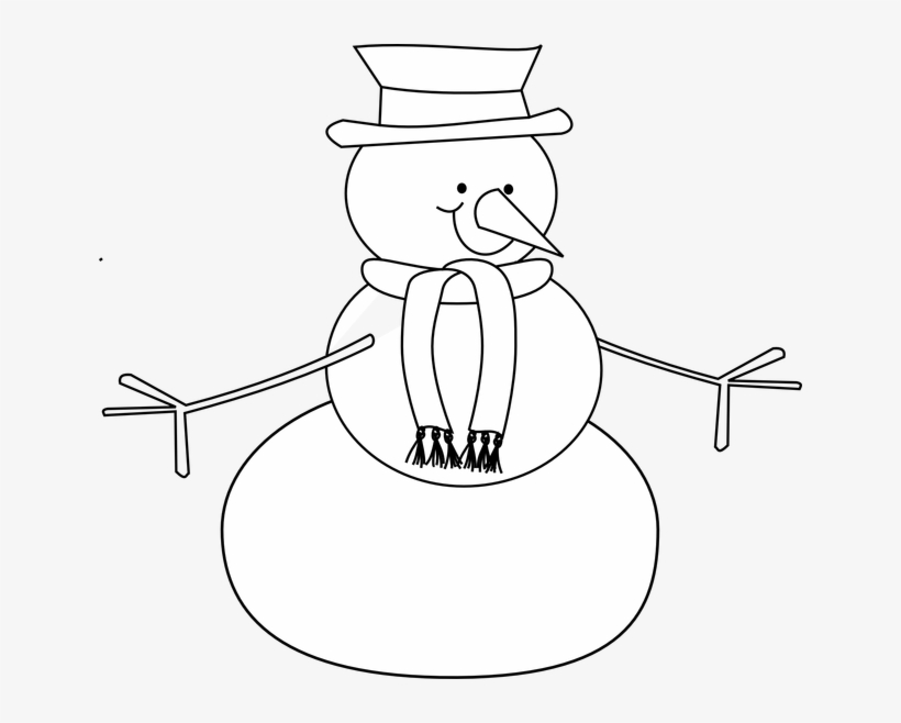Snowman Black And White Carson Dellosa Snowman Clipart - Snowman Black And White Clip Art, transparent png #1189170